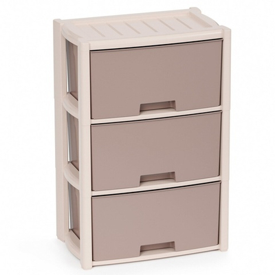 Комод 3-х секционный "Колорит" (бежевый)