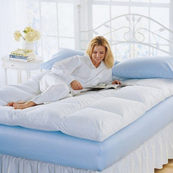 Перина пуховая 15 см 90x200 климат-контроль Dorbena