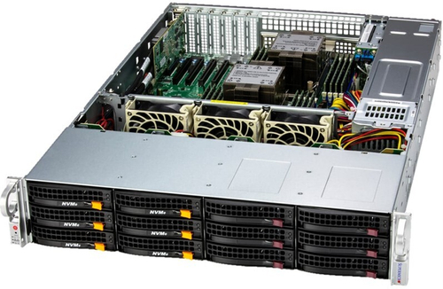 Сервер Supermicro SuperStorage 2U Server 621E-ACR12H 2x6448Y/ 4x64Gb/ 1x7450 PRO 480GB NVMe M.2
