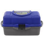 Ящик рыболовный для хранения снастей трехполочный синий