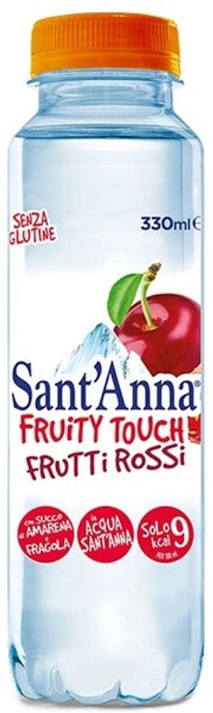 Напиток безалкогольный негазированный Sant&#39;Anna Fruity Touch со вкусом клубники и вишни 0.33 - пэт