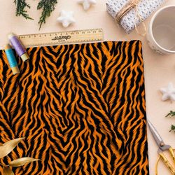 Ткань Барби мелкий тигр