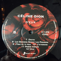 Винтажная виниловая пластинка LP Celine Dion D'eux (EU 2017)