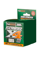 Плетеный шнур для рыбалки TauMANN Sonar PE X4 150m #1.2 (0.18mm) Yellow