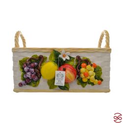 Корзина прямоугольная с 2 ручками Orgia Фрукты 40*24 см