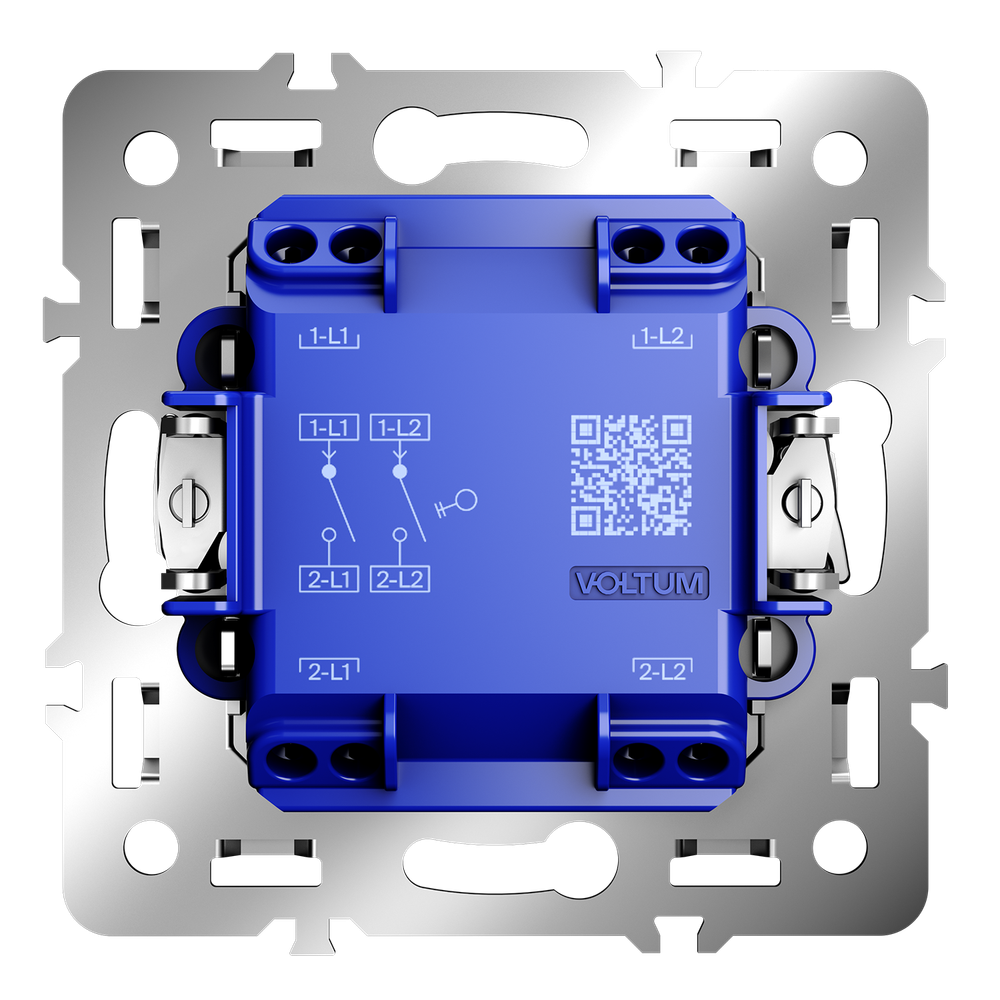 Механизм выключателя двухклавишного 10А, S70