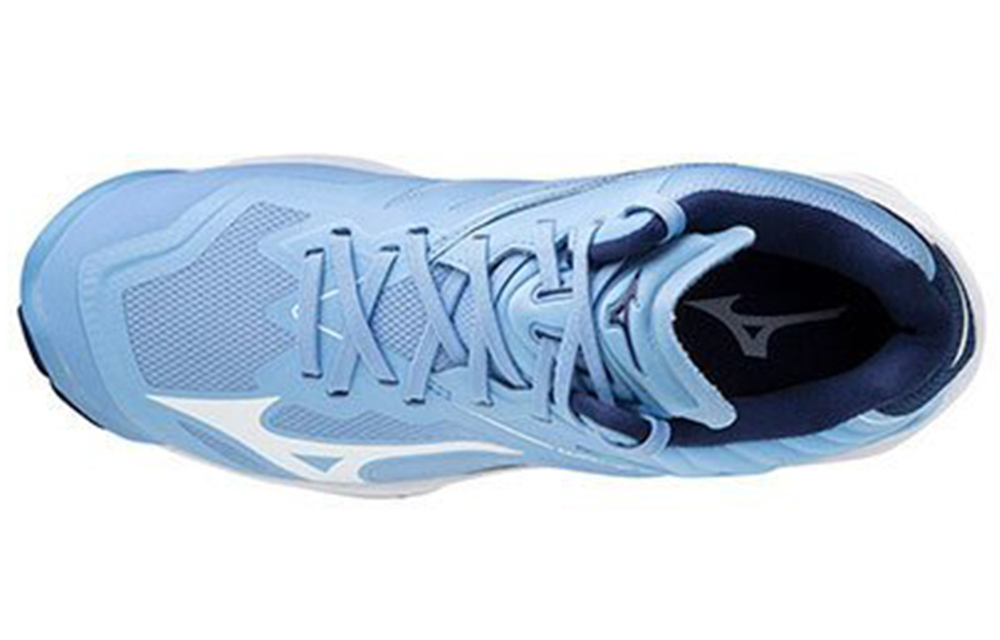 Mizuno Wave Lightning Z6 Volleyball Shoes Unisex Mid top Blue/White