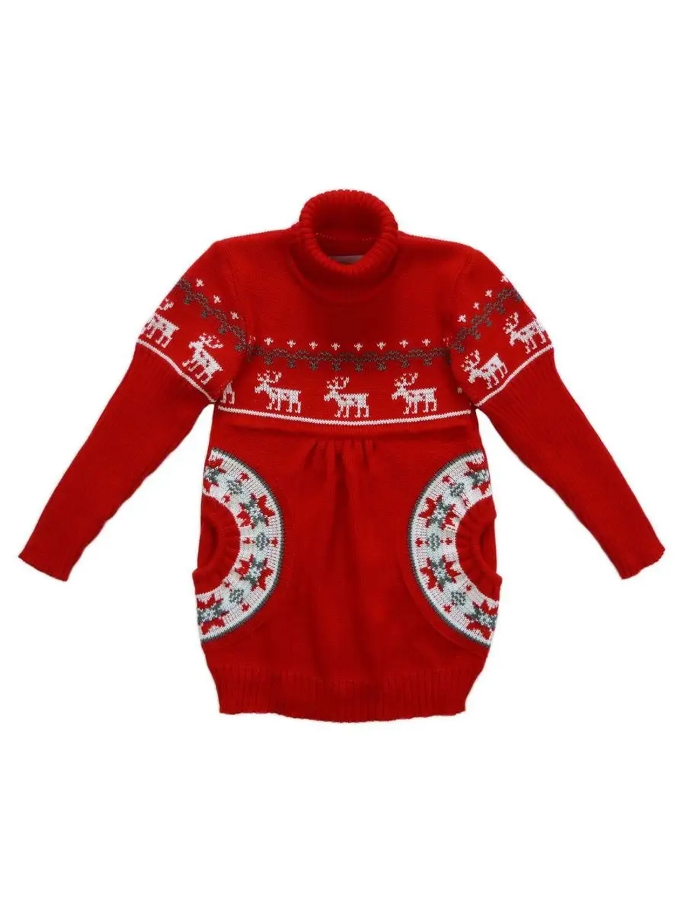 Платье туника вязаное