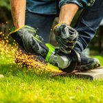 Угловая шлифовальная машина акк. Greenworks GD24AG, 24V, б/щет, 125 мм, 10500 об/мин,1x5Ач,быстрое ЗУ,кор (3200207CUG)