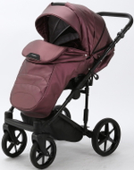 Детская коляска Adamex Zico Deluxe 3 в 1 Z-SM08 Т.СИРЕН.ПЕРЛ КОЖА