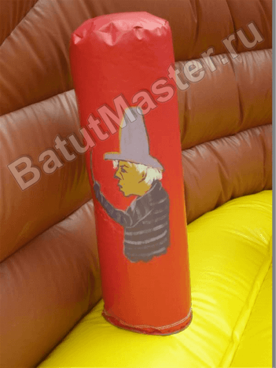 Большой надувной батут-горка "Фрегат"