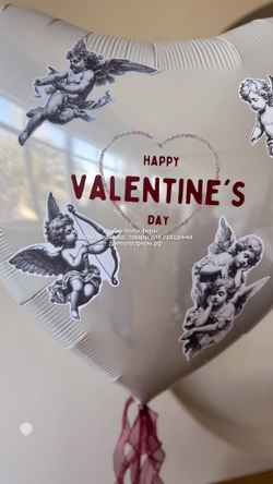 Большое сердце Счастливого Дня Святого Валентина