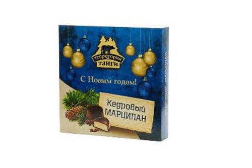 Кедровый марципан с Новым годом / коробка / 120 гр / ТМ Территория Тайги