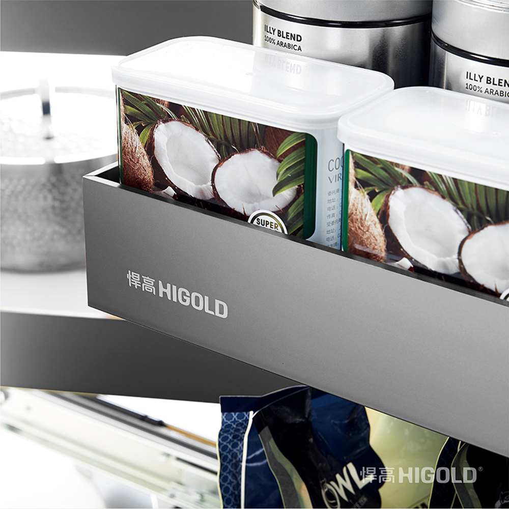 Выдвижной угловой блок для хранения - SHEARER STYLE, 860x510x535 мм, открытие с левой стороны