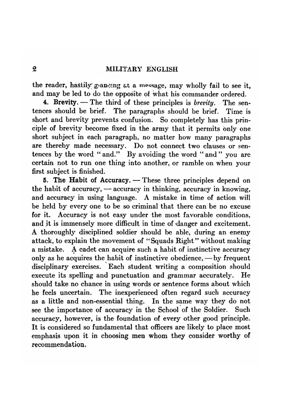 Military English. Official correspondence, orders, messages, and reports for use in courses allied to instruction in military science and tactics | Percy Waldron Long