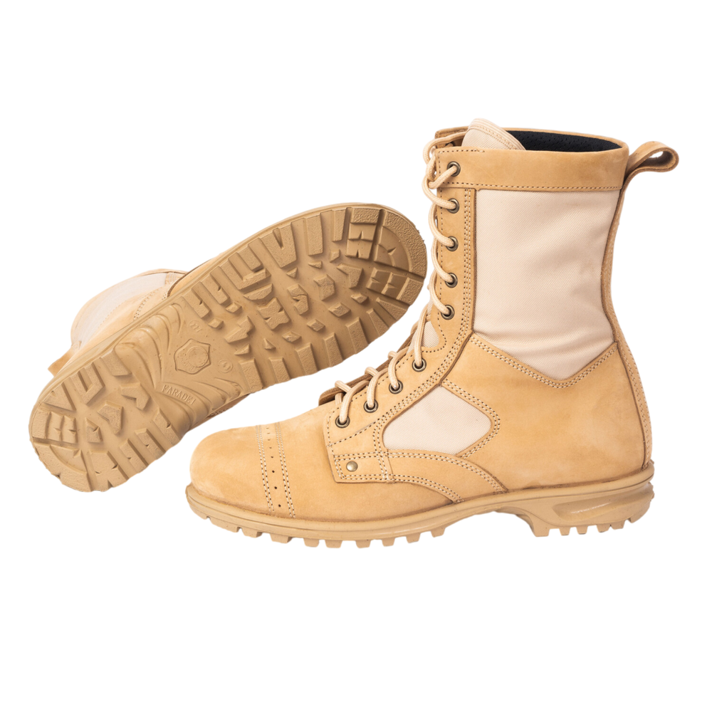 Мод. 435 Ботинки с текстильными берцами (бежевые)