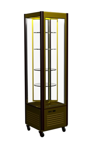 Шкаф холодильный кондитерский Полюс R400Cвр Carboma Люкс INOX (D4 VM 400-2)