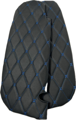 Чехлы на козырьки ЛАДА Гранта, Калина 1-2, Датсун (синяя нить Бабочка)