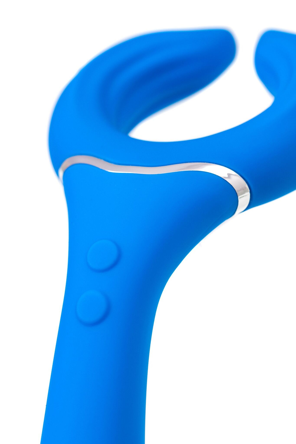 Голубой многофункциональный вибратор Whally - 18,5 см. (Цвет: голубой)