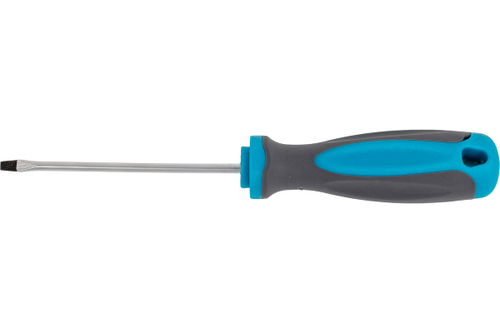 Отвертка, CrV сталь, прорезиненная ручка SL3 x 75 мм MOS 53706М