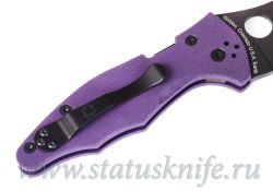 Нож Spyderco C85GPPRBK2 Yojimbo 2 Cru-Wear Purple G-10фотография - 5