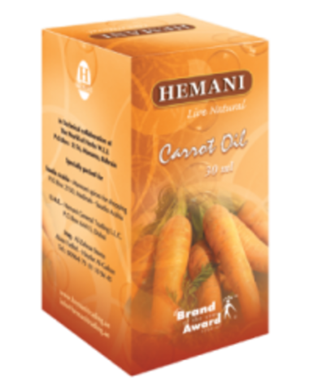 Масло Hemani Carrot Oil, "Моркови" 30 мл.