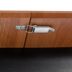 Стол Соната Люкс раздвижной/Sonata Lux extension table массив сосны, антик/чёрный, 120-(150)х75х75 см