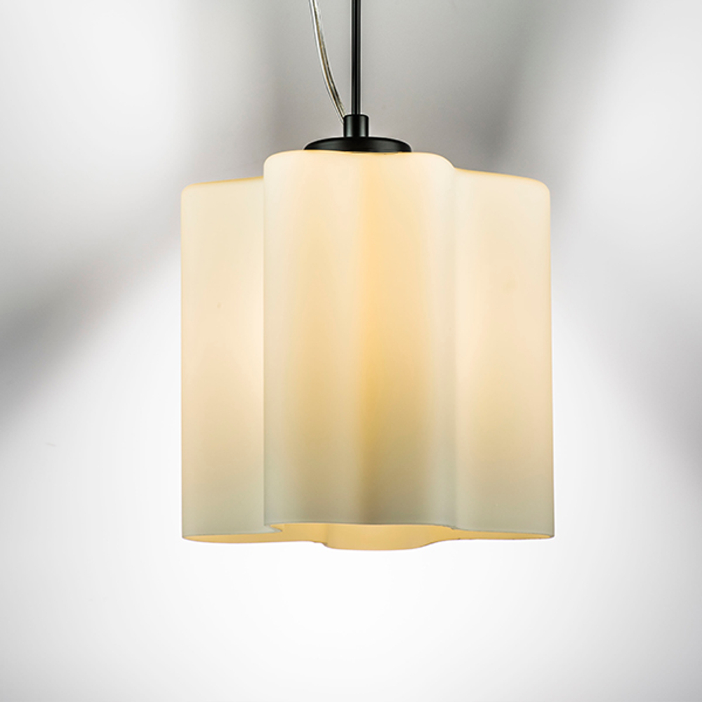 802117 Подвес NUBI 1х40W E27 ЧЕРНЫЙ МАТОВЫЙ/БЕЛЫЙ