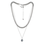 Колье Fiore Luna Silver Night B2402SW-N01.3 BW/S