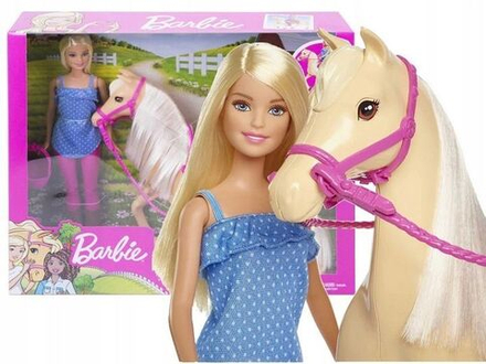 Кукла Mattel Barbie - Игровой набор Кукла жокей с лошадью/ Наездница - Барби FXH13