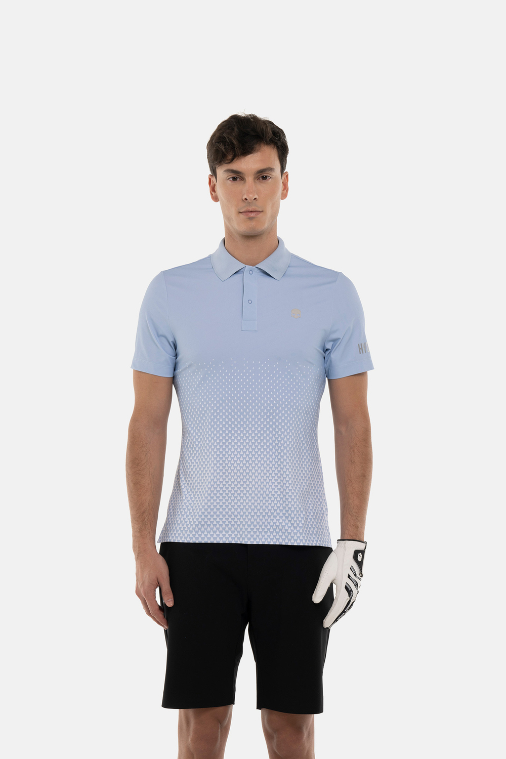 Мужское поло HYDROGEN GEOMETRIC DEGRADE’ TECH POLO (GL0005)