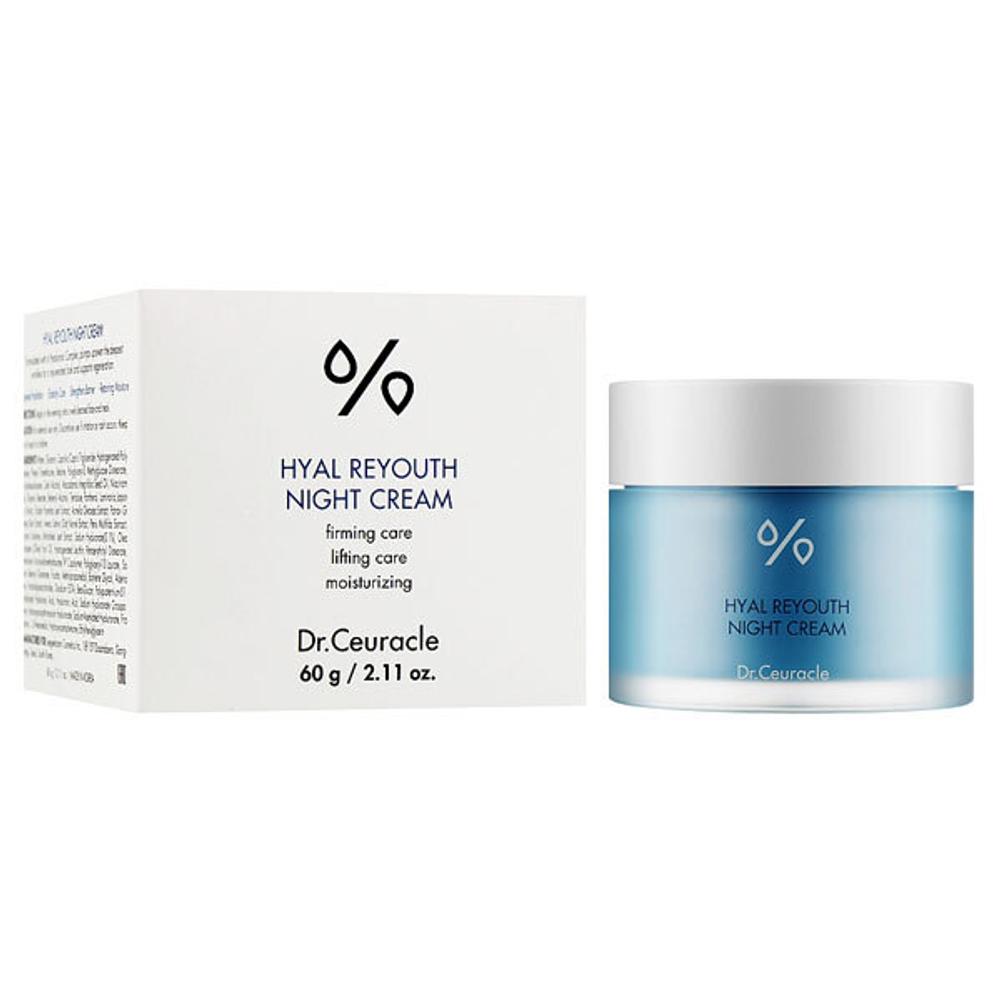 Dr. Ceuracle Hyal Reyouth Night Cream ночной омолаживающий крем для лица с гиалуроновой кислотой