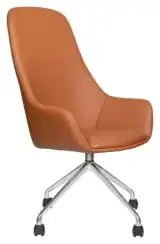 Кресло для руководителя МГ-24 А ХРОМ ПАУК 4 ЛУЧА