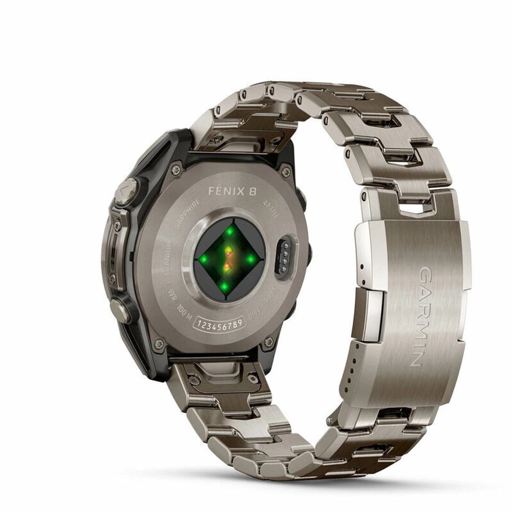 Умные часы Garmin FENIX 8 47 мм Amoled Sapphire Titanium Band+Grapphite Silicone Band