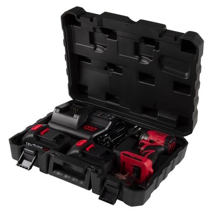 Цена на MIGHTY SEVEN (DS-202A) Аккумуляторный шуруповерт, ударный, 18 В, 4 предмета, кейс