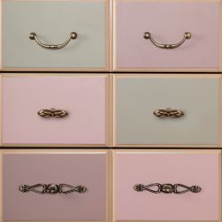 Комод "Пандора"- 5 с 4 ящиками Айвори Акварель