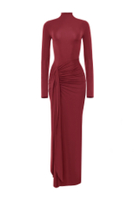 «Sculpting jersey dress» Платье из эластичного трикотажа с разрезом.