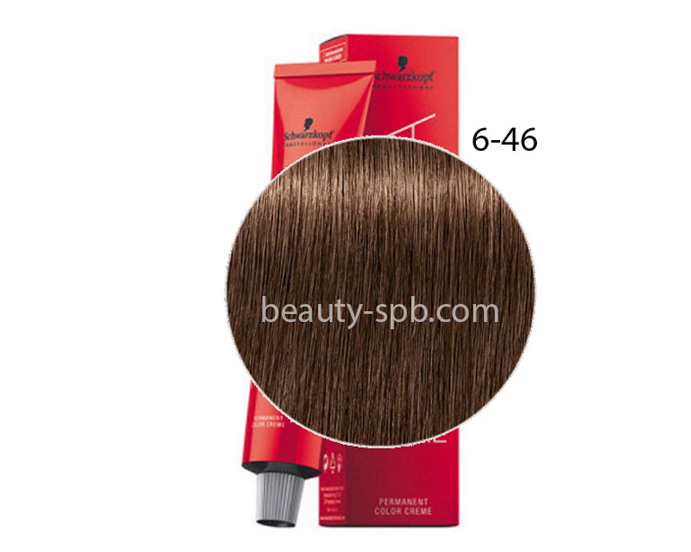 Schwarzkopf Professional краска для волос Игора Royal цвет 6-46 Темный русый бежевый шоколадный 60мл