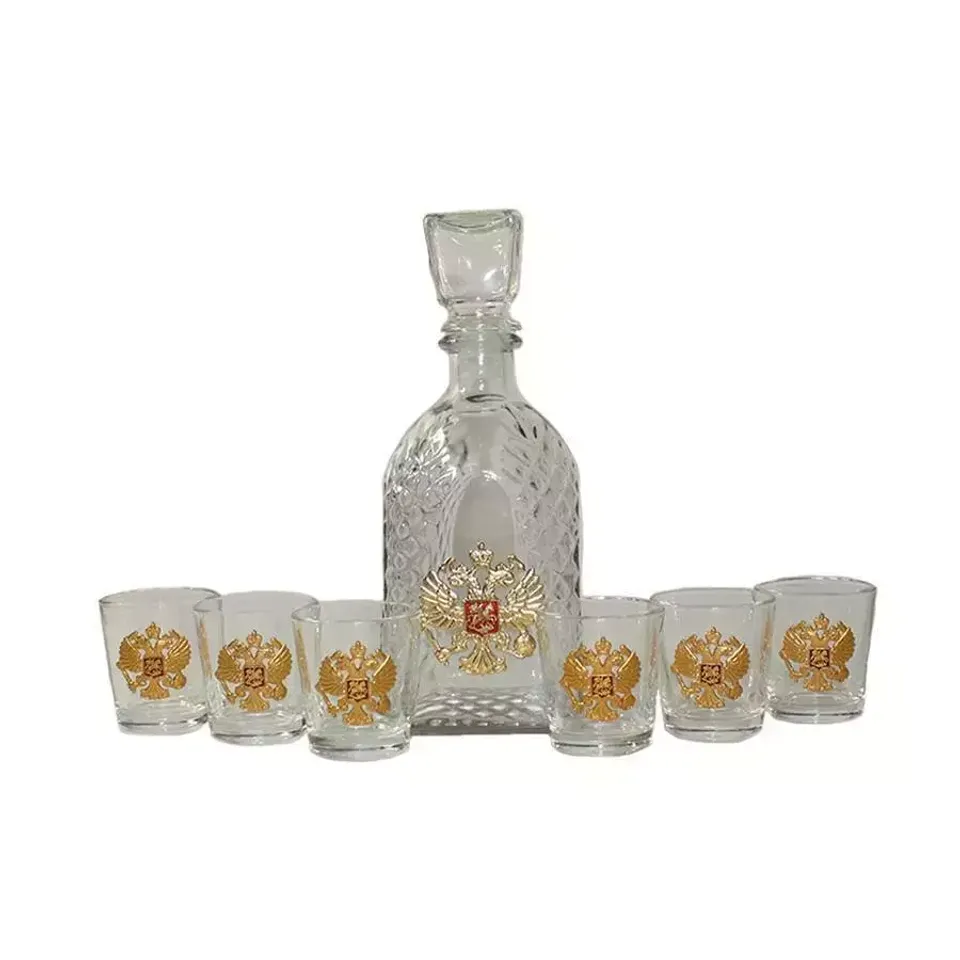 Набор Графин+стопки (Герб России)