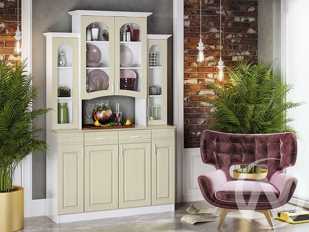 Буфет 4-х створчатый Констанция (Фисташка)