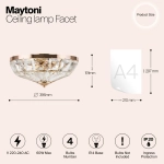 Потолочная люстра Maytoni FACET MOD094CL-04G