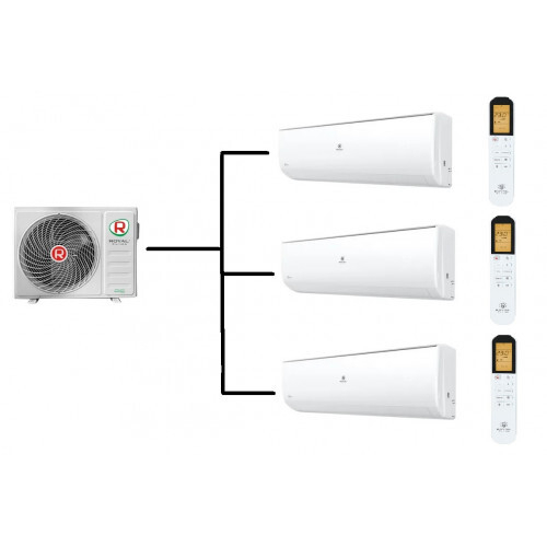 Мульти сплит-система Royal Clima на 3 комнаты (20+20+20 кв.м.) Gloria