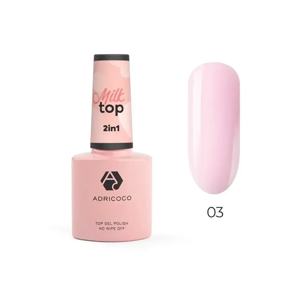 Закрепитель для гель-лака Milk Top №03 ADRICOCO, 8 мл