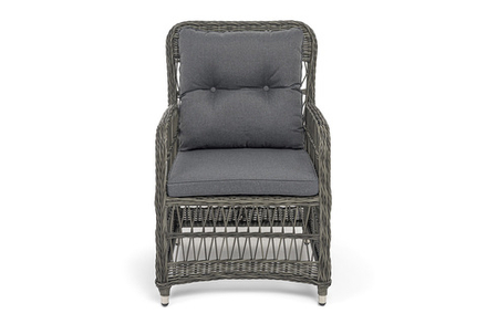 "Цесена" кресло плетеное из искусственного ротанга, цвет графит