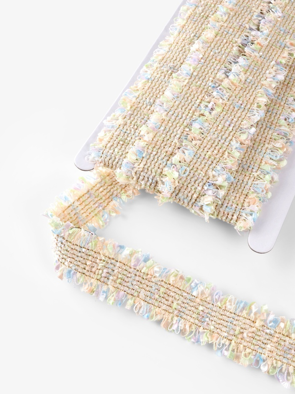 Тесьма декоративная «Твидовая» двусторонняя 30 мм