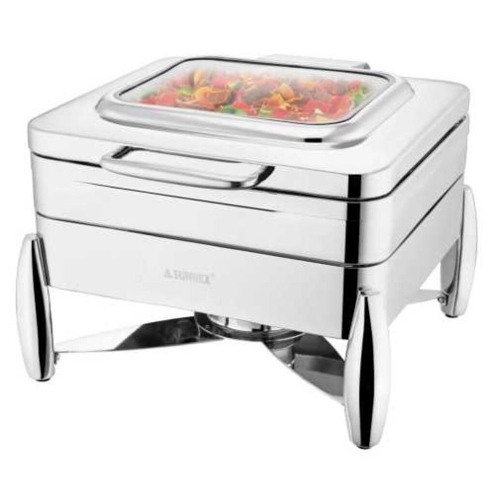 Мармит 5,5 л 2/3*65 с откидной крышкой и окном нерж. SUNNEX