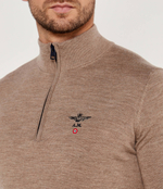 Шерстяной свитер Aeronautica Militare - бежевый(MA1389L415)