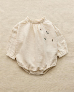 ZARA HOME ДЕТСКИЙ КОМБИНЕЗОН, КРЕМОВЫЙ