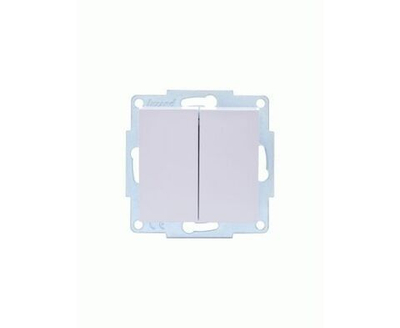 Выключатель 2-кл. СП Vesna механизм бел. LEZARD 742-0288-101