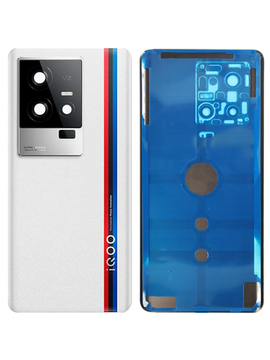 Задняя крышка для IQOO 11S белая (White) со стеклом камеры